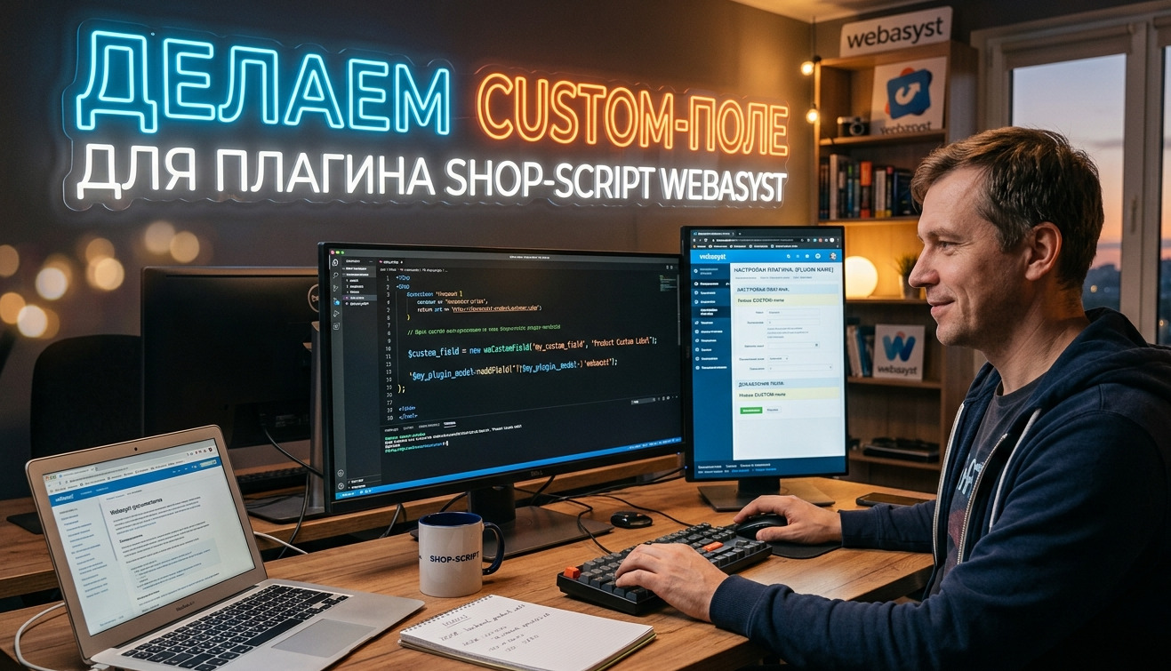 Делаем CUSTOM-поле для плагина Shop-Script Webasyst